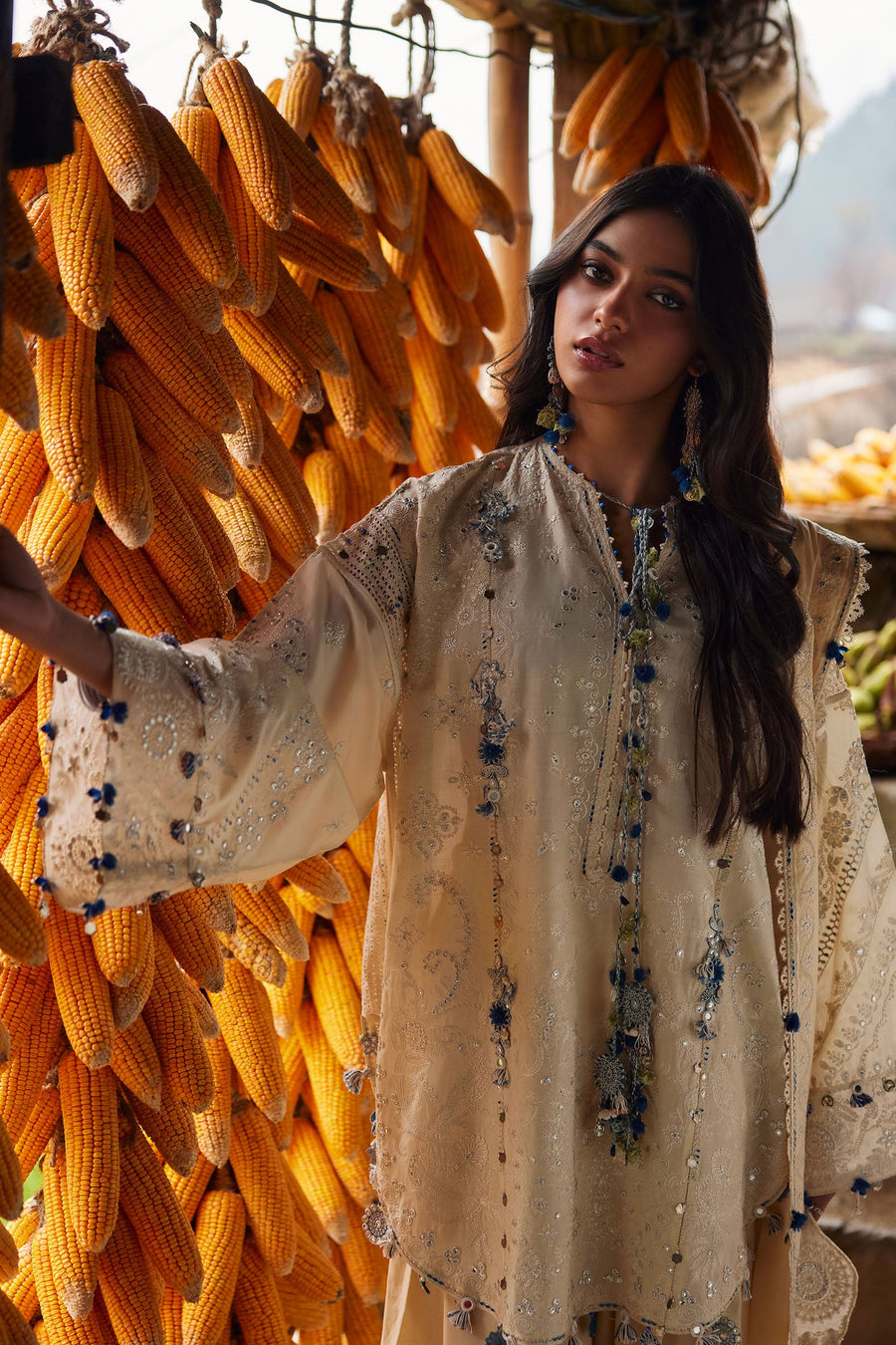 ZAHA Meili Festive Embroidered Lawn Unstitched 3Pc Suit ZL26-02B RÙYÁ