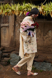 ZAHA Meili Festive Embroidered Lawn Unstitched 3Pc Suit ZL26-04B JIĀYĪN