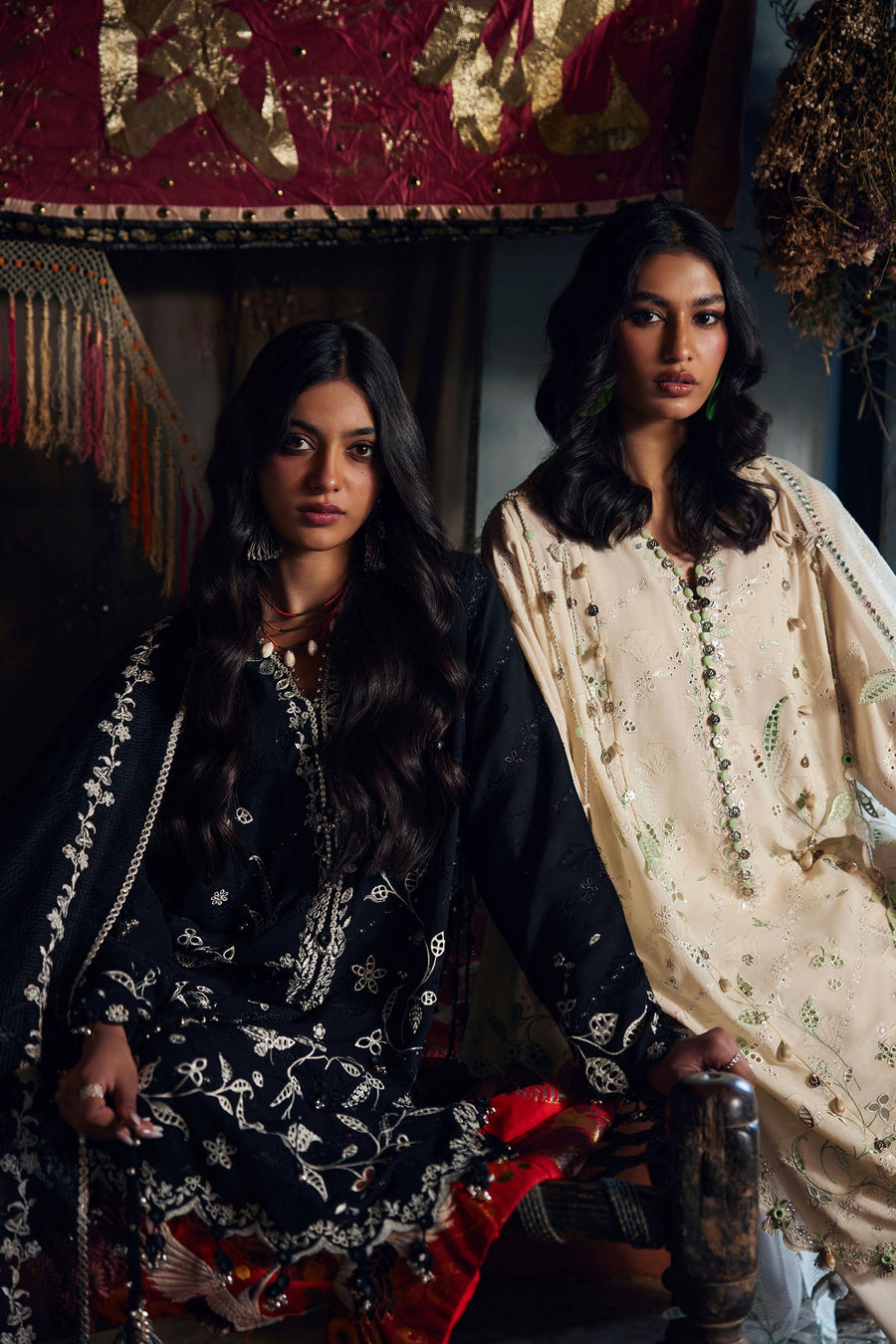 ZAHA Meili Festive Embroidered Lawn Unstitched 3Pc Suit ZL26-05B MEI
