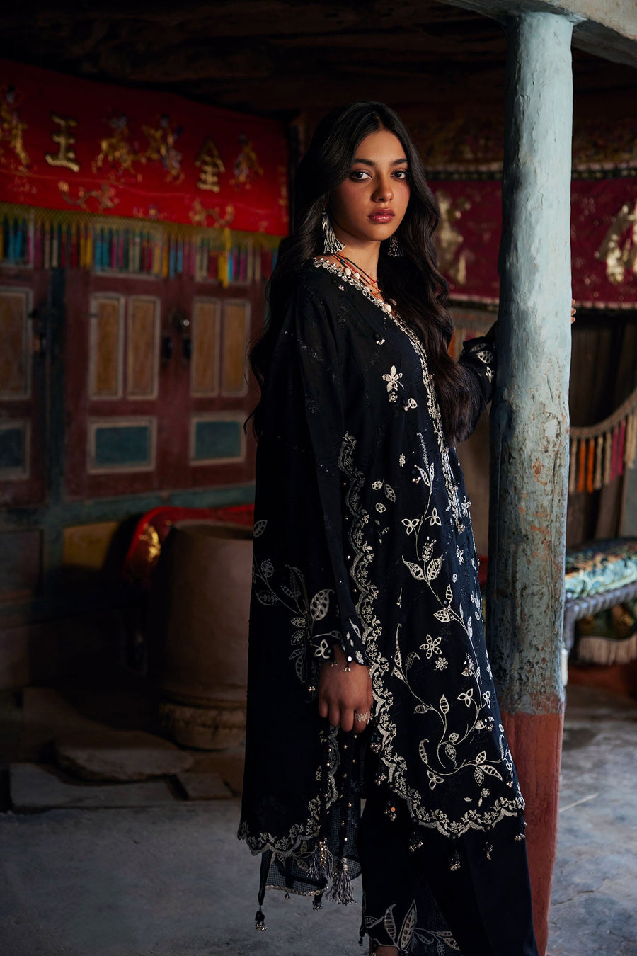 ZAHA Meili Festive Embroidered Lawn Unstitched 3Pc Suit ZL26-05B MEI