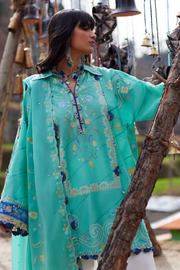 ZAHA Meili Festive Embroidered Lawn Unstitched 3Pc Suit ZL26-06A BÌ YÙN