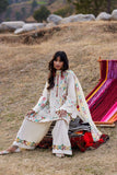 ZAHA Meili Festive Embroidered Lawn Unstitched 3Pc Suit ZL26-08B CǍI FĒNG
