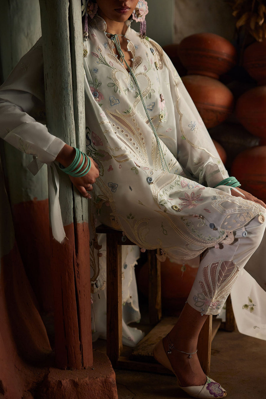 ZAHA Meili Festive Embroidered Lawn Unstitched 3Pc Suit ZL26-10A SHUǏMĚI