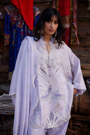 ZAHA Meili Festive Embroidered Lawn Unstitched 3Pc Suit ZL26-10B SHUǏMĚI