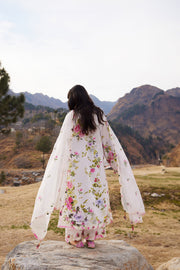 ZAHA Meili Festive Embroidered Lawn Unstitched 3Pc Suit ZL26-11A FĚN YÌ