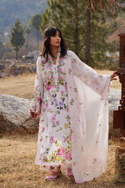ZAHA Meili Festive Embroidered Lawn Unstitched 3Pc Suit ZL26-11A FĚN YÌ