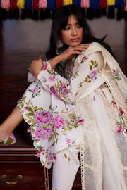 ZAHA Meili Festive Embroidered Lawn Unstitched 3Pc Suit ZL26-11B FĚN YÌ