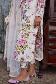 ZAHA Meili Festive Embroidered Lawn Unstitched 3Pc Suit ZL26-11B FĚN YÌ
