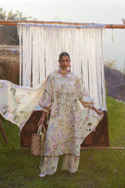 ZAHA Meili Festive Embroidered Lawn Unstitched 3Pc Suit ZL26-12B JIĀ