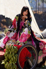 ZAHA Meili Festive Embroidered Lawn Unstitched 3Pc Suit ZL26-13A YÀN HUĀ