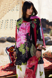 ZAHA Meili Festive Embroidered Lawn Unstitched 3Pc Suit ZL26-13A YÀN HUĀ