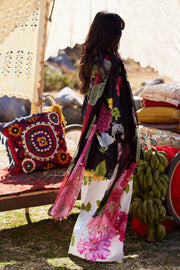 ZAHA Meili Festive Embroidered Lawn Unstitched 3Pc Suit ZL26-13A YÀN HUĀ