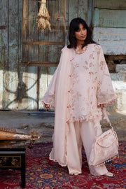 ZAHA Meili Festive Embroidered Lawn Unstitched 3Pc Suit ZL26-14A TÁO RÓU