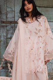 ZAHA Meili Festive Embroidered Lawn Unstitched 3Pc Suit ZL26-14A TÁO RÓU