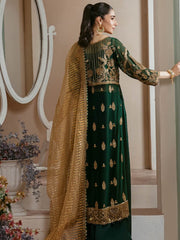 Arzo by Zainab Manan Unstitched Chiffon 3Pc Suit ZM-38 Emerald Glam