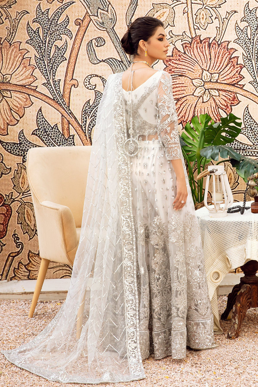 Zainab Manan Aanchel Brides Embroidered Net Unstitched 3Pc Suit ZMB-04