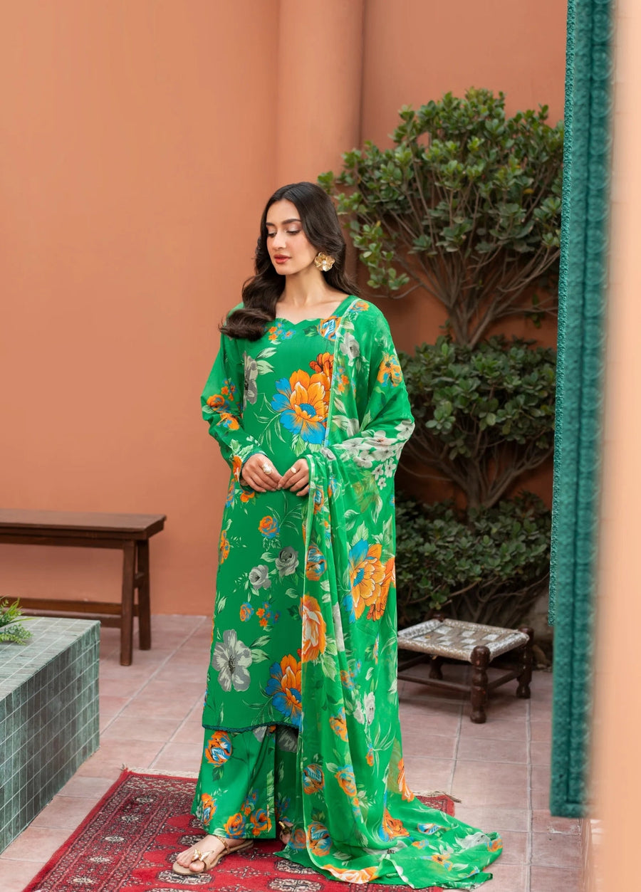 Feathers Dusky Delights Unstitched Digital Printed Lawn 3Pc Suit ZOHAL-FT459