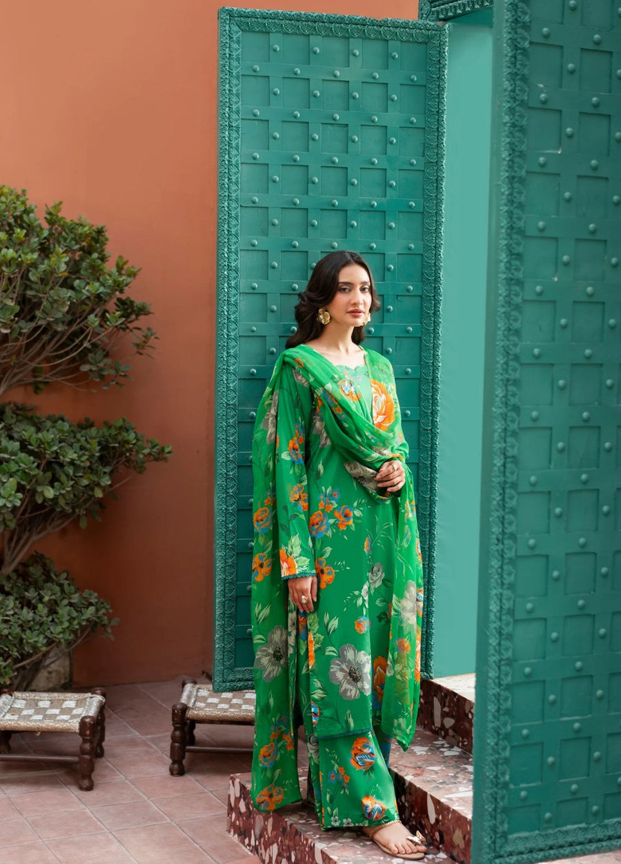 Feathers Dusky Delights Unstitched Digital Printed Lawn 3Pc Suit ZOHAL-FT459
