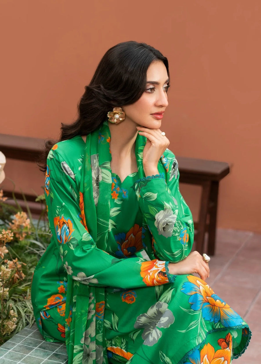 Feathers Dusky Delights Unstitched Digital Printed Lawn 3Pc Suit ZOHAL-FT459