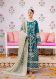 Akbar Aslam Shadmani Embroidered Raw Silk Unstitched 3Pc Suit - ZOHRA