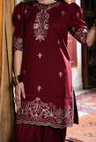 Humdum Zouq Vol-02 Embroidered Wool Unstitched 3Pc Suit D-03