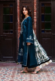 Humdum Zouq Vol-02 Embroidered Wool Unstitched 3Pc Suit D-04