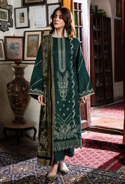 Humdum Zouq Vol-02 Embroidered Wool Unstitched 3Pc Suit D-08