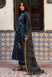 Humdum Zouq Vol-02 Embroidered Wool Unstitched 3Pc Suit D-10