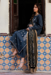 Humdum Zouq Vol-02 Embroidered Wool Unstitched 3Pc Suit D-10