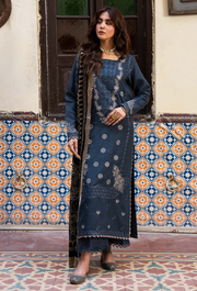 Humdum Zouq Vol-02 Embroidered Wool Unstitched 3Pc Suit D-10
