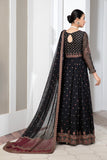 Zarif Pareesia Embroidered Chiffon Unstitched 3Pc Suit ZP-08 SMOKISH