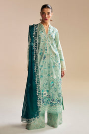 Zara Shahjahan Satori Embroidered Lawn Unstitched 3Pc Suit D-02B NOZAMI