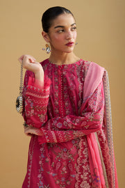 Zara Shahjahan Satori Embroidered Lawn Unstitched 3Pc Suit D-07A HIKARI