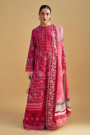 Zara Shahjahan Satori Embroidered Lawn Unstitched 3Pc Suit D-07A HIKARI