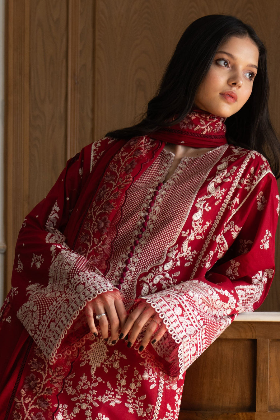 Zara Shahjahan Satori Embroidered Lawn Unstitched 3Pc Suit D-08A MEI