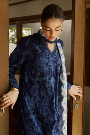 Zara Shahjahan Satori Embroidered Lawn Unstitched 3Pc Suit D-09B SEI
