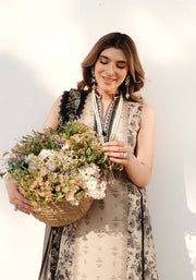 Luxe by Zarqash Embroidered Luxury Lawn Unstitched 3Pc Suit ZQ-01