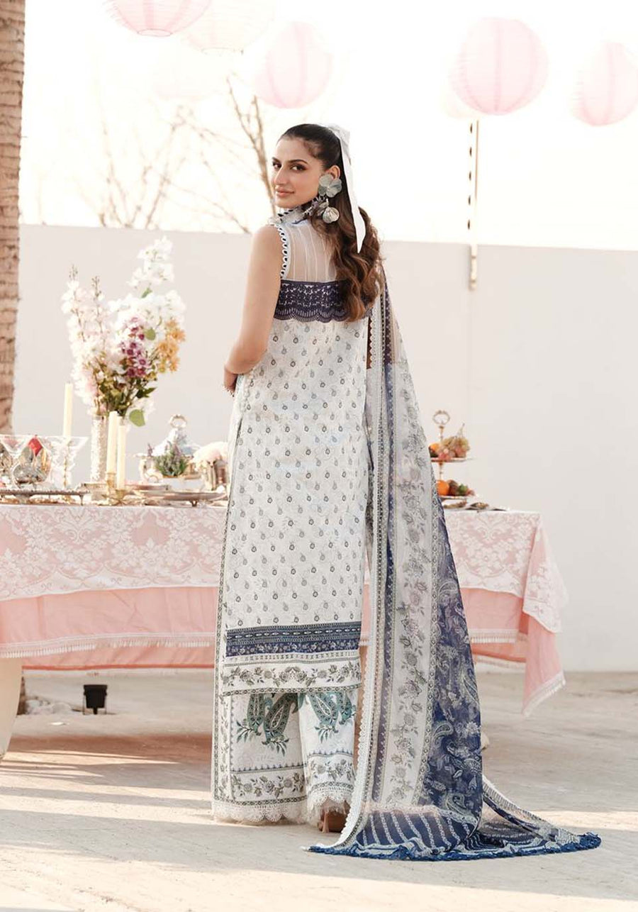 Luxe by Zarqash Embroidered Luxury Lawn Unstitched 3Pc Suit ZQ-10