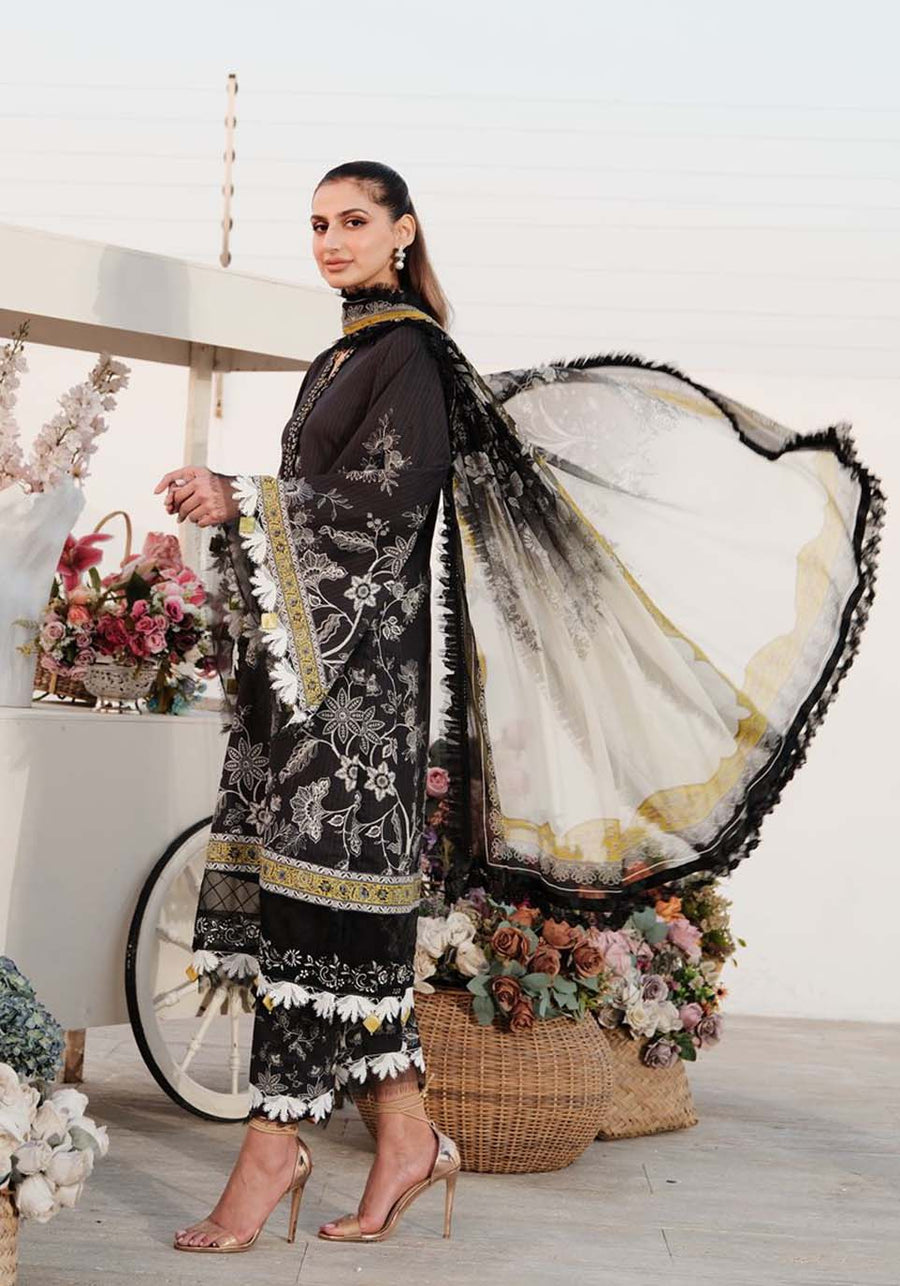 Luxe by Zarqash Embroidered Luxury Lawn Unstitched 3Pc Suit ZQ-14