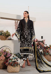 Luxe by Zarqash Embroidered Luxury Lawn Unstitched 3Pc Suit ZQ-14