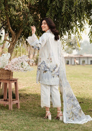 Luxe by Zarqash Embroidered Luxury Lawn Unstitched 3Pc Suit ZQ-15