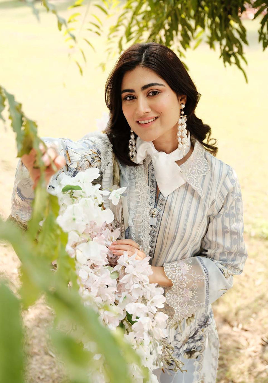 Luxe by Zarqash Embroidered Luxury Lawn Unstitched 3Pc Suit ZQ-15