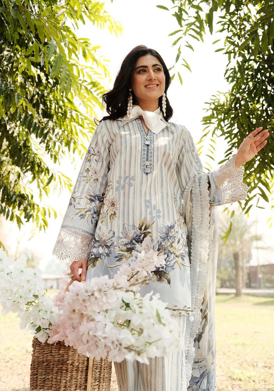 Luxe by Zarqash Embroidered Luxury Lawn Unstitched 3Pc Suit ZQ-15