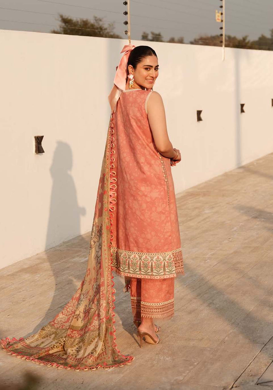 Luxe by Zarqash Embroidered Luxury Lawn Unstitched 3Pc Suit ZQ-04