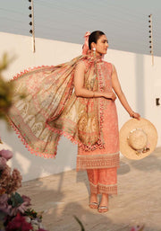 Luxe by Zarqash Embroidered Luxury Lawn Unstitched 3Pc Suit ZQ-04