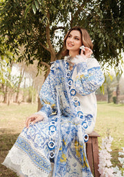 Luxe by Zarqash Embroidered Luxury Lawn Unstitched 3Pc Suit ZQ-07