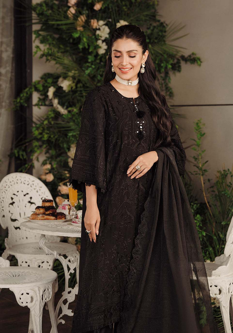 Zarqash Luxury Lawn Unstitched Embroidered 3 Piece Suit ZQL-0010 NOX