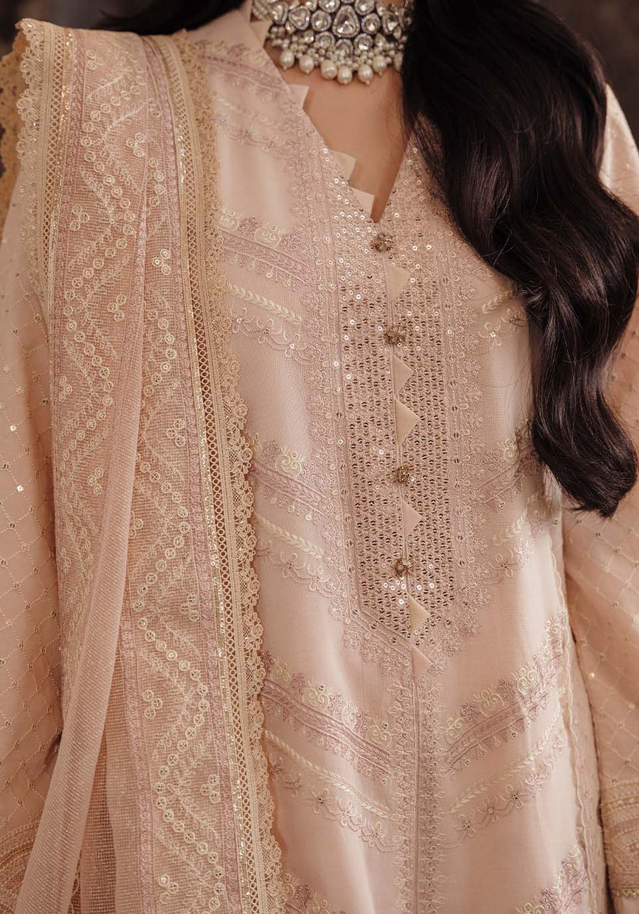 Zarqash Luxury Lawn Unstitched Embroidered 3 Piece Suit ZQL-002 ANAYA