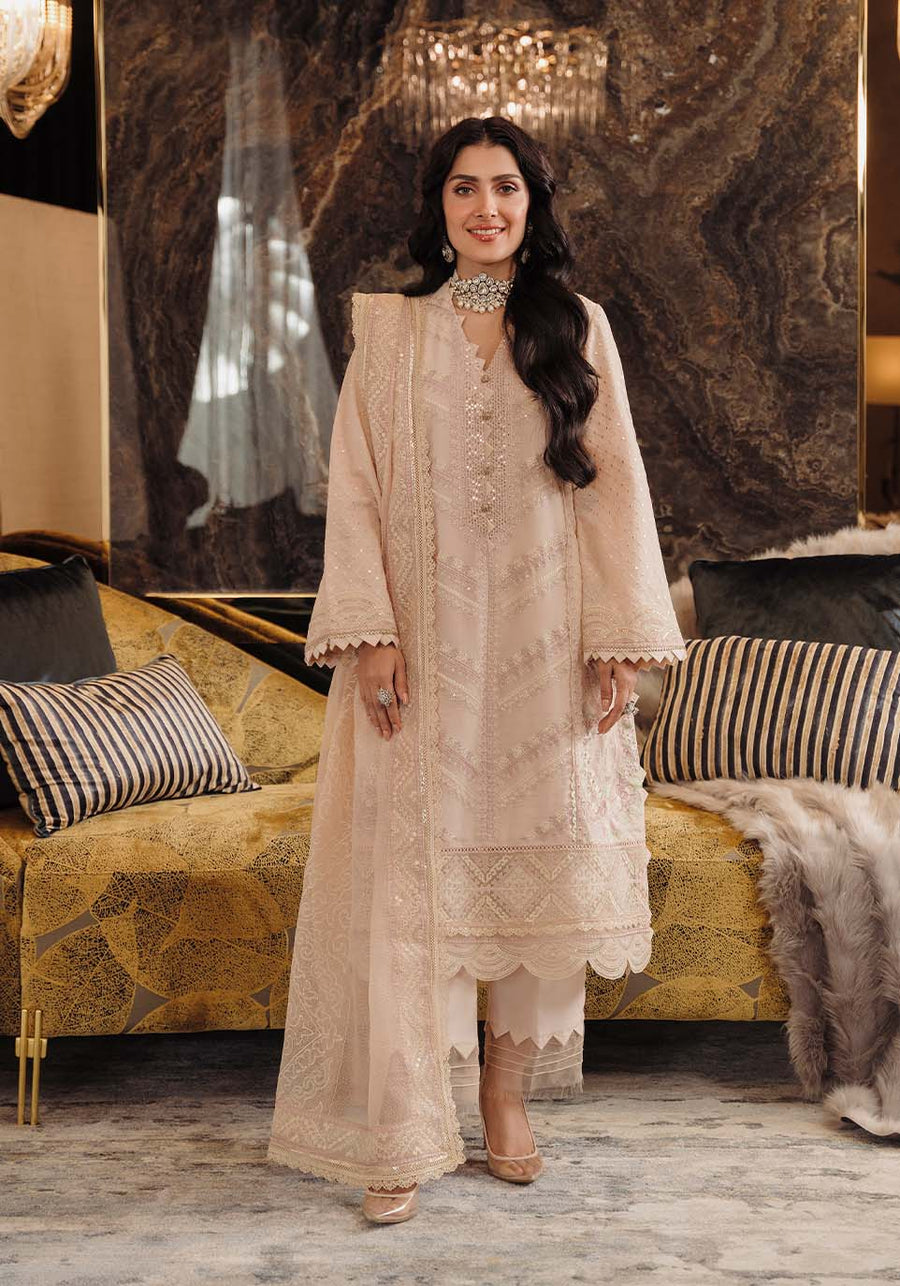 Zarqash Luxury Lawn Unstitched Embroidered 3 Piece Suit ZQL-002 ANAYA