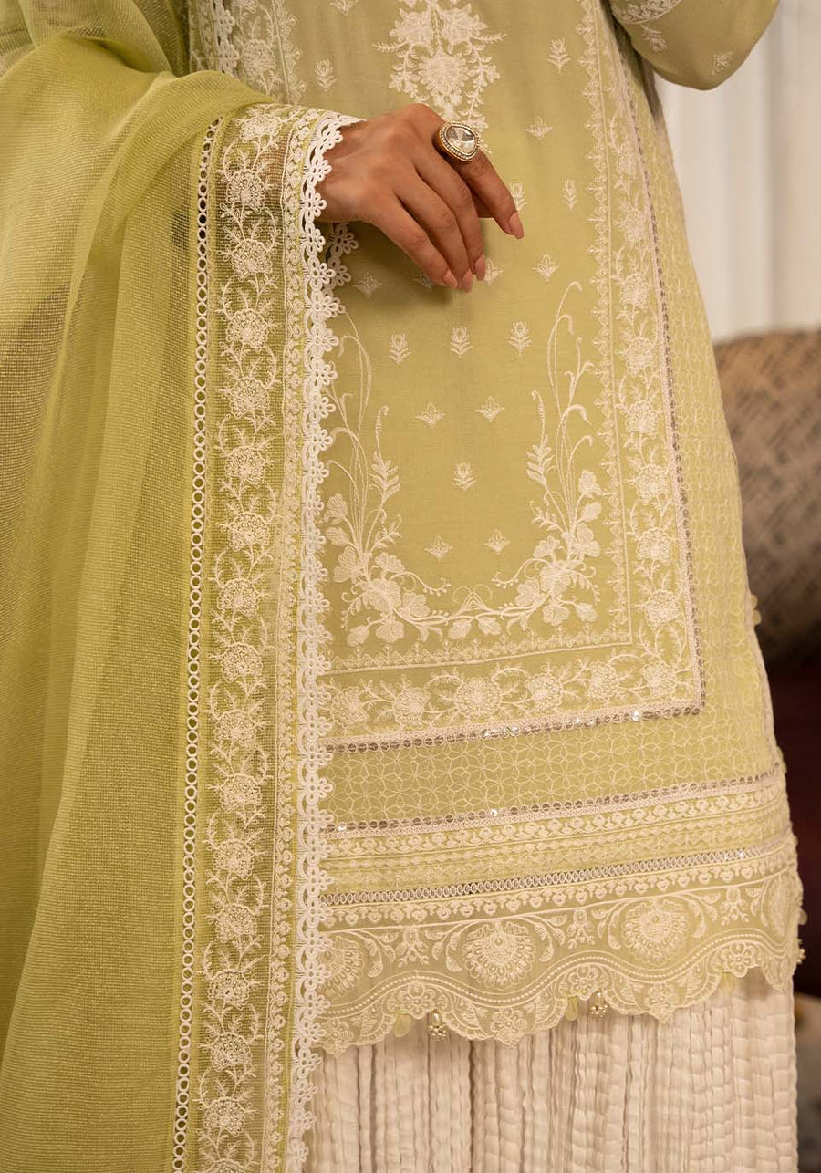 Zarqash Luxury Lawn Unstitched Embroidered 3 Piece Suit ZQL-004 ADINA